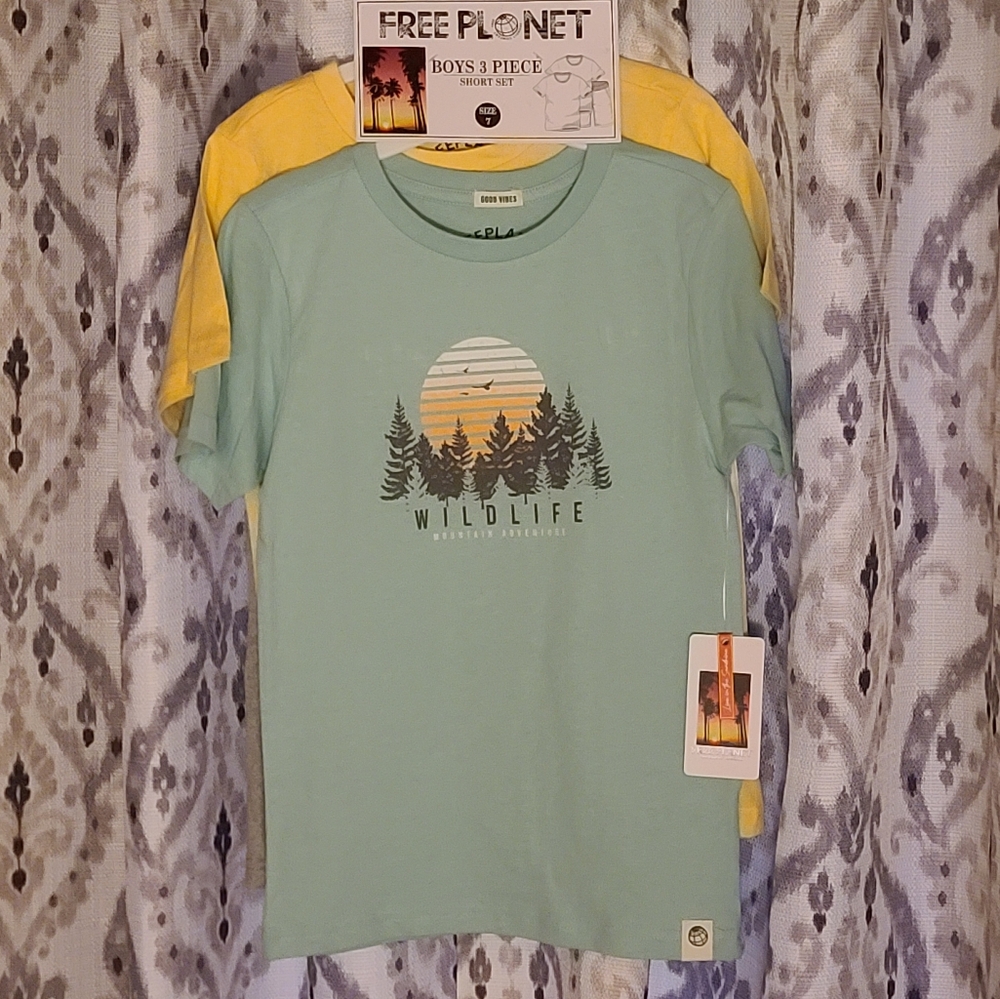 NEW Free Planet Boys 3 Piece Set